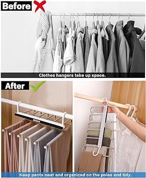 علاقة ملابس متعددة الوظائف موفرة للمساحة