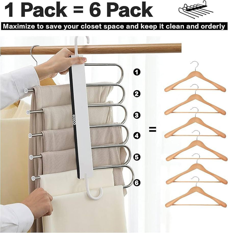 Multi-functional Space-Saving Clothes Hanger