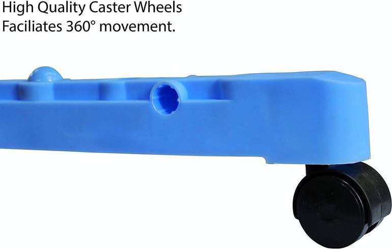 3-Tier Multi-functional Foldable Clothes Drying Rack with Wheels