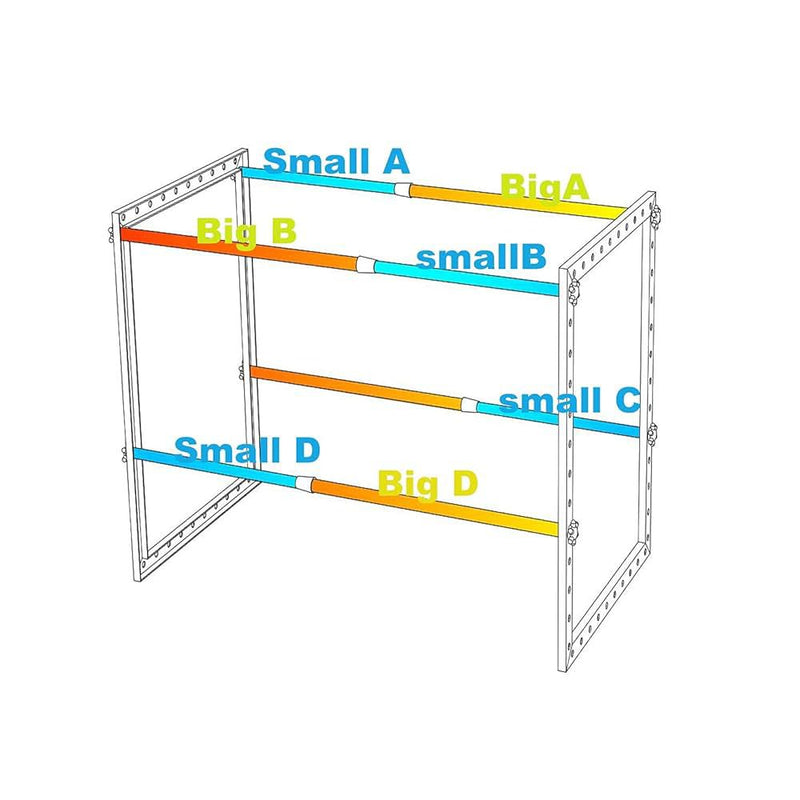 Multi-functional Adjustable and Expandable Storage Rack