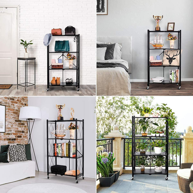 Wooden Wide Foldable Storage Shelves