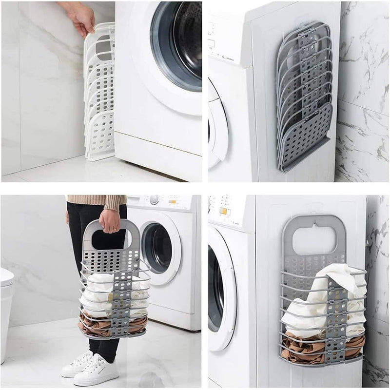 Collapsible Wall-Mounted Laundry Hamper