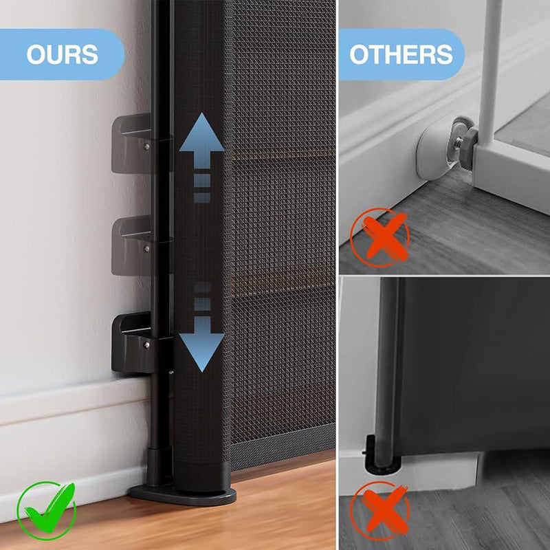 Retractable Baby and Pet Gate- No Drilling