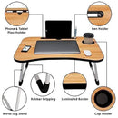 Foldable Laptop Table with Dock Stand and Non-slip Legs
