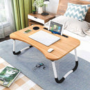 Foldable Laptop Table with Dock Stand and Non-slip Legs