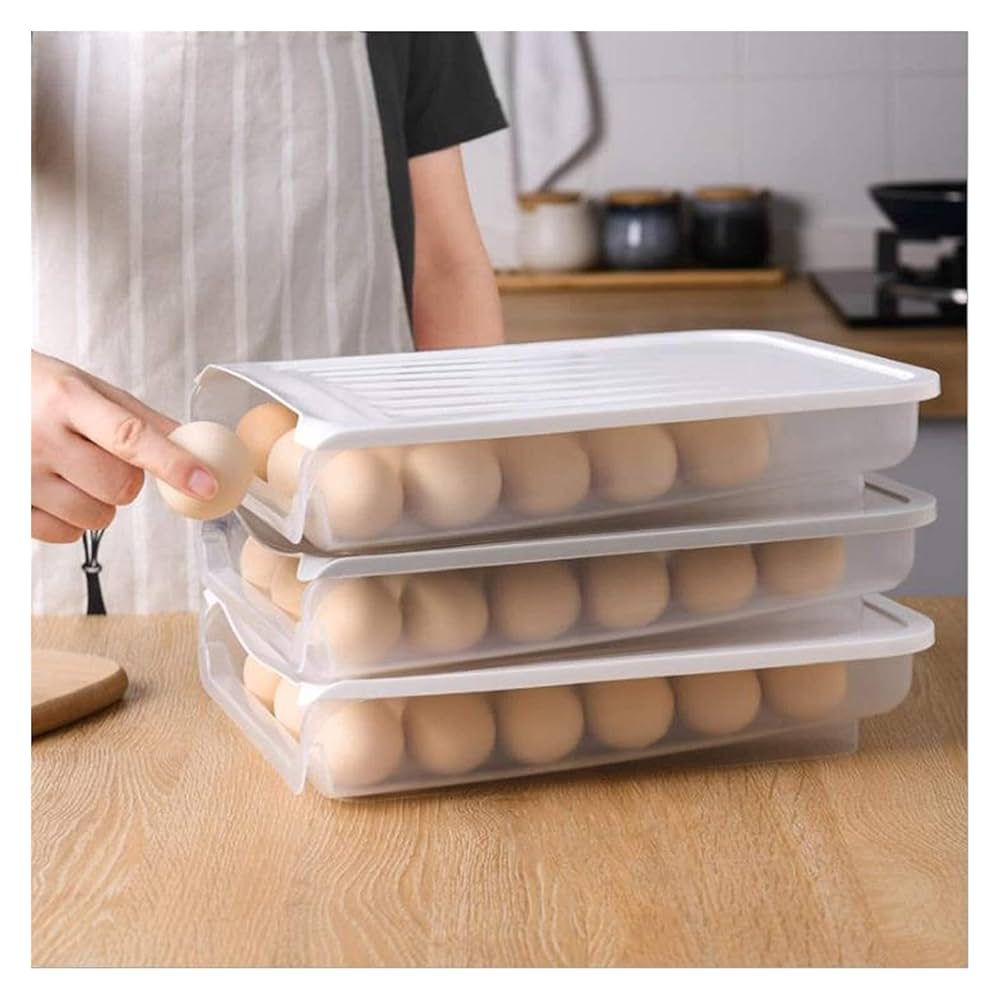 حامل صندوق بيض المطبخ المكون من 24 شبكة 