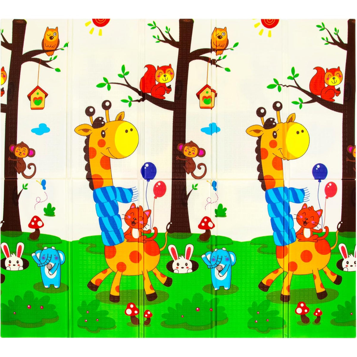 سجادة سميكة قابلة للطي ومحمولة على الوجهين وغير قابلة للانزلاق للأطفال 