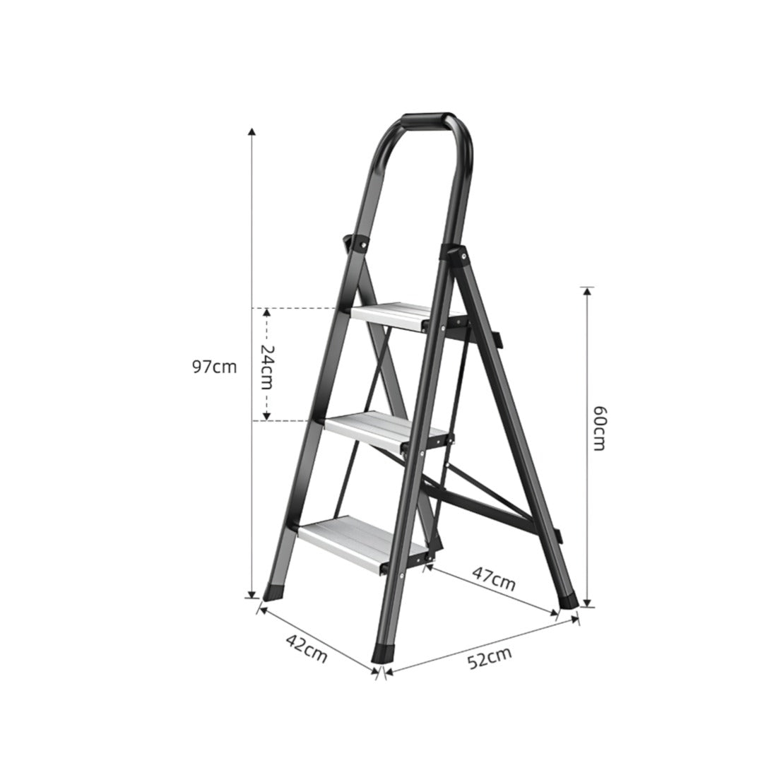 سلم متعدد الوظائف قابل للطي من الألومنيوم 