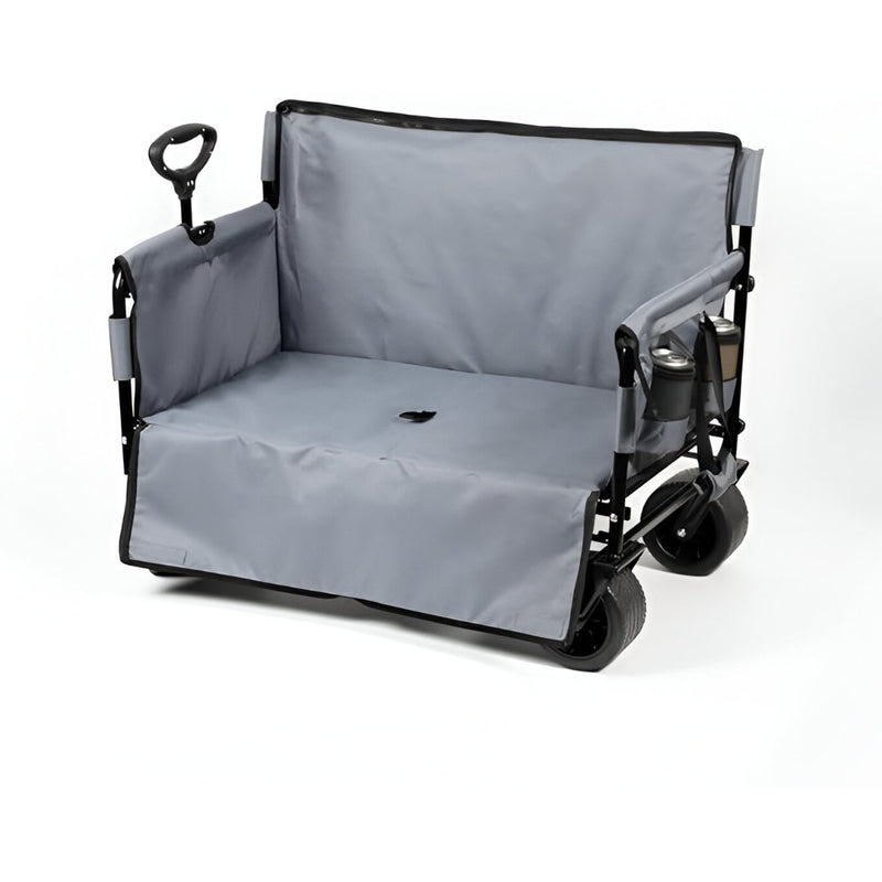 2-in-1 Foldable Chair Cart with pockets