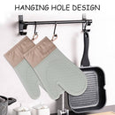 1 Pair Silicone Oven Gloves, Heat-Resistant Oven Gloves