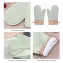 1 Pair Silicone Oven Gloves, Heat-Resistant Oven Gloves
