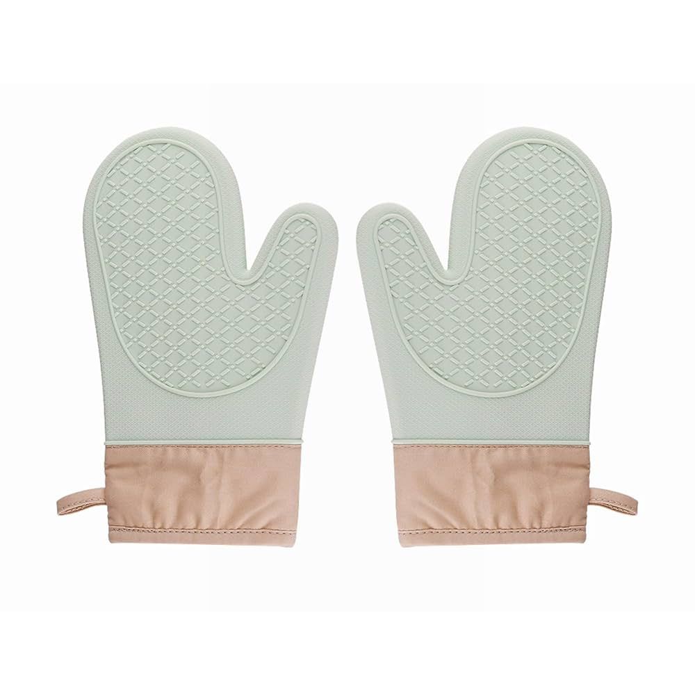 1 Pair Silicone Oven Gloves, Heat-Resistant Oven Gloves