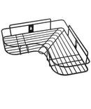 منظم رفوف زاوية الحمام من الفولاذ المقاوم للصدأ، رف تخزين معلق لمستلزمات الاستحمام 