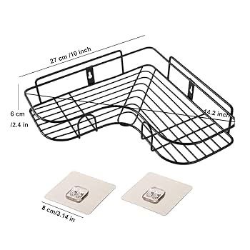 Stainless Steel Bathroom Corner Shelf Organizer Storage Hanging Shower Caddy Rack
