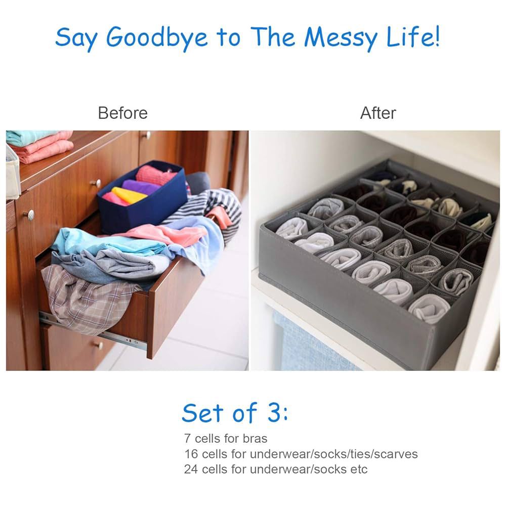 Storage Box with Compartment Space Saving