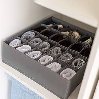 Storage Box with Compartment Space Saving