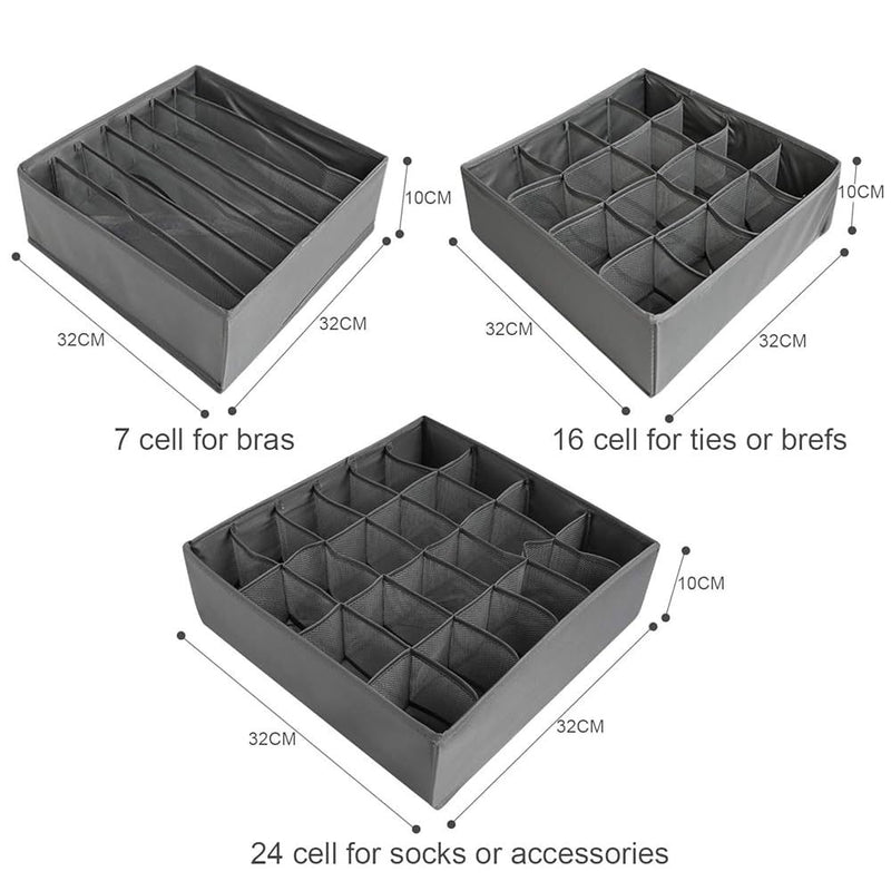 Storage Box with Compartment Space Saving