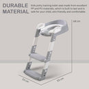 كرسي تدريب الطفل على استخدام المرحاض مع مقعد بلاستيكي وسلّم 