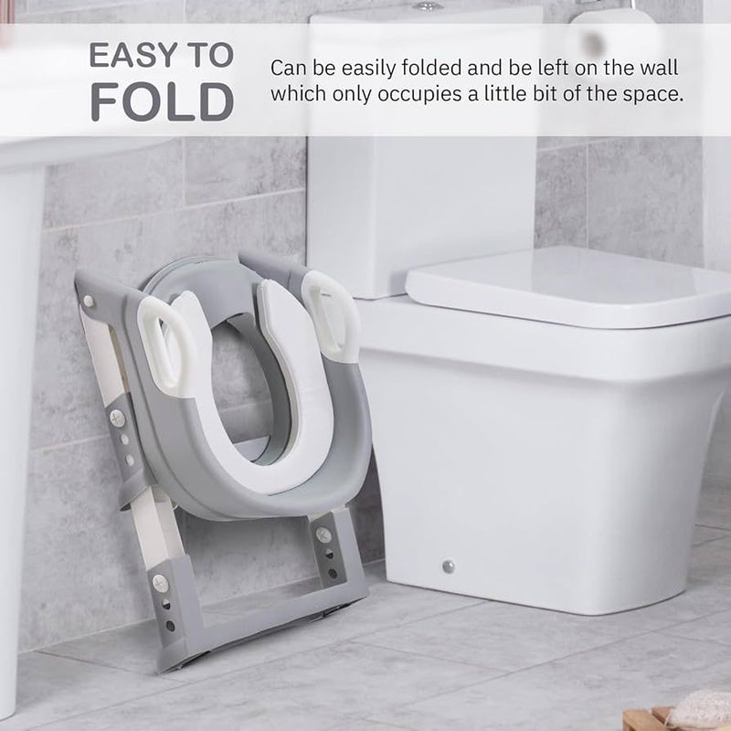 Baby Potty Training Plastic Seat Chair with Ladder