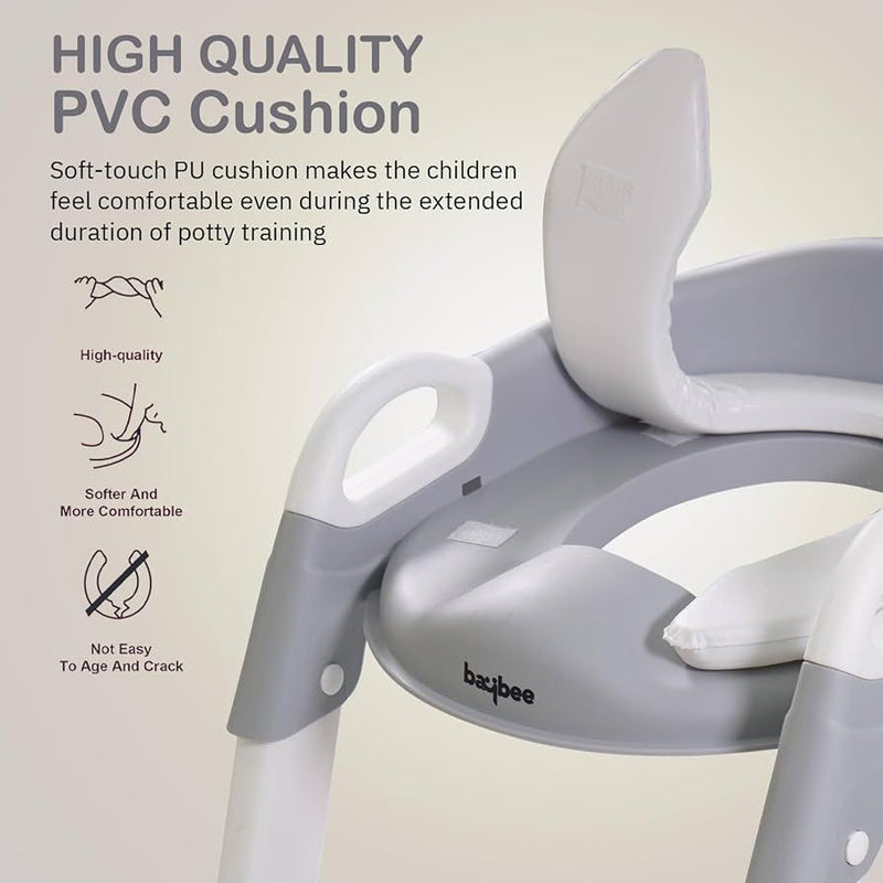 Baby Potty Training Plastic Seat Chair with Ladder