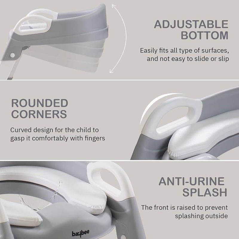Baby Potty Training Plastic Seat Chair with Ladder