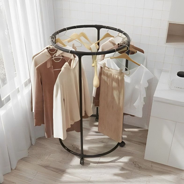 Clothing Rack with Wheels-Carbon Steel Collapsible Wadrobe