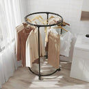 Clothing Rack with Wheels-Carbon Steel Collapsible Wadrobe