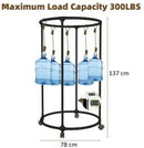 Clothing Rack with Wheels-Carbon Steel Collapsible Wadrobe