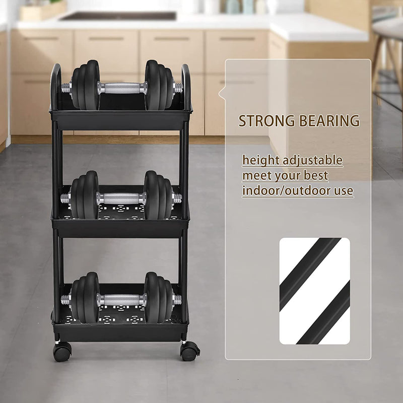 Multi-Functional Storage Trolley With Handle