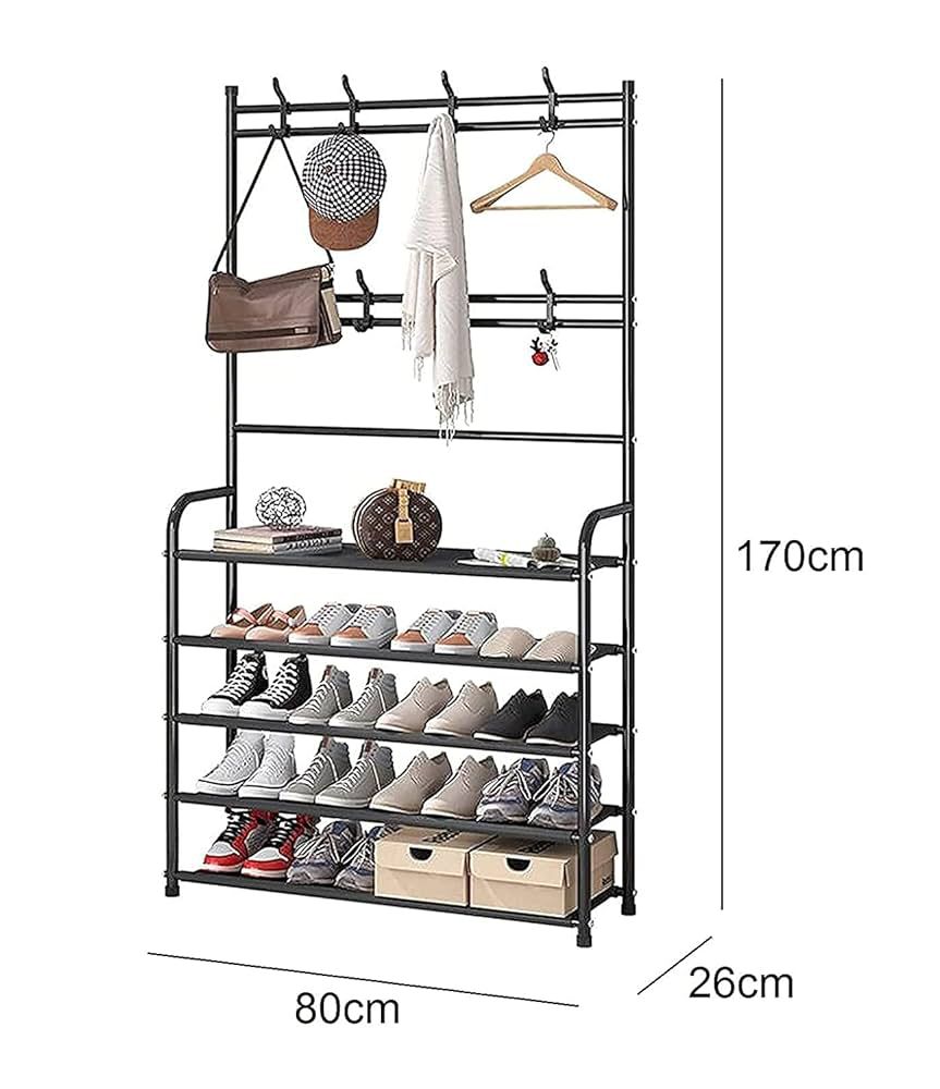 Multi Functional Entry Way Coat Rack 3 in 1