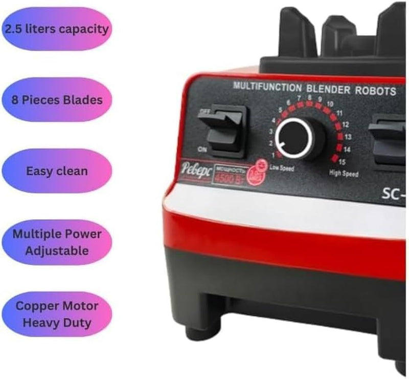 Electric Grain Grinder 4500W 15 Rotating Speeds