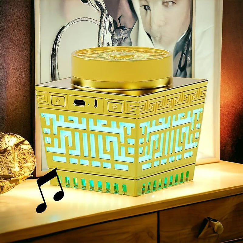 Type C Electric Oud Burner Digital Quran Player for Home Office and Car | Bakhoor BoSidin Incense Burner Quran speaker with led light