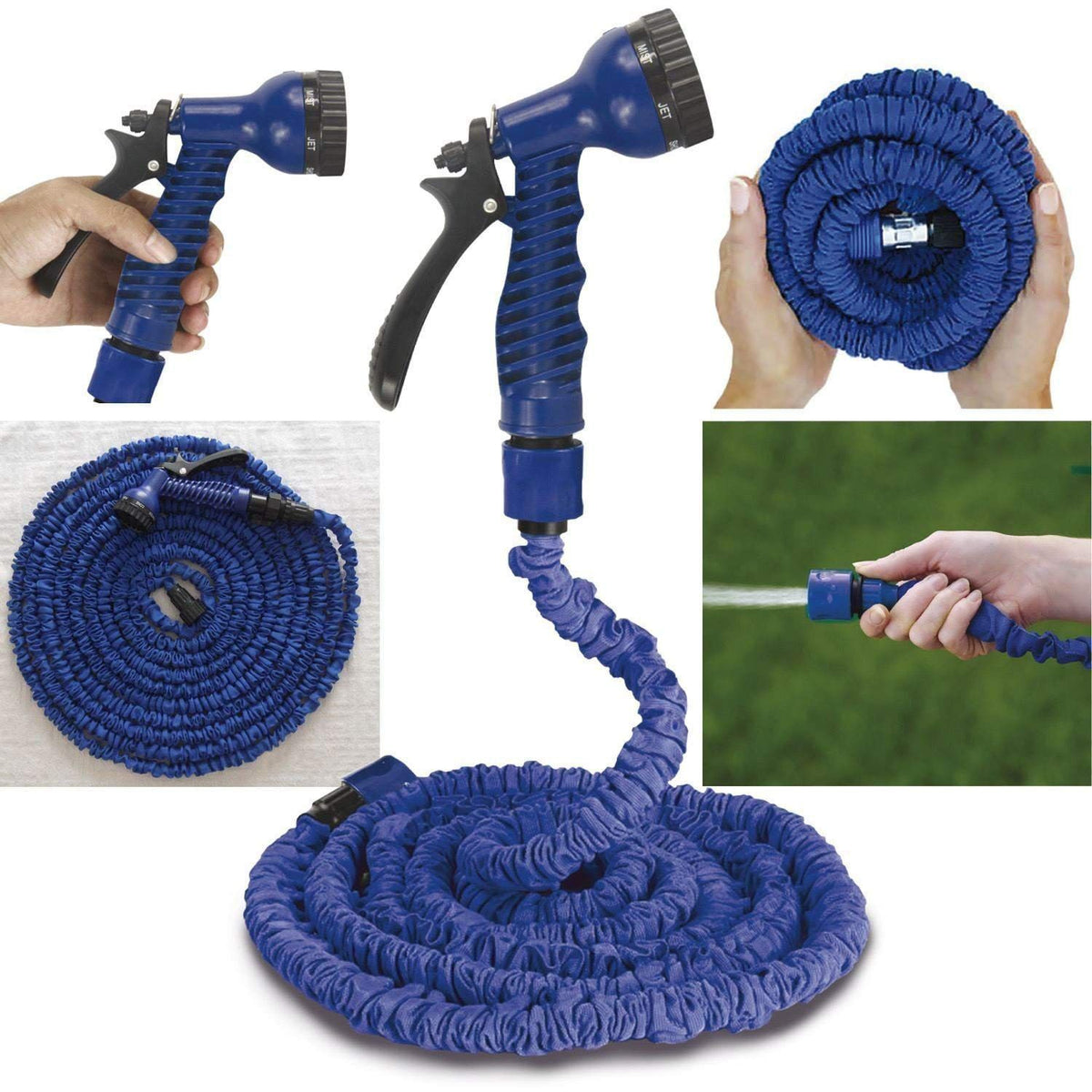Expandable Magic Flexible Water Hose Pipe with Spray Gun Retractable Garden Watering Hose Pipe