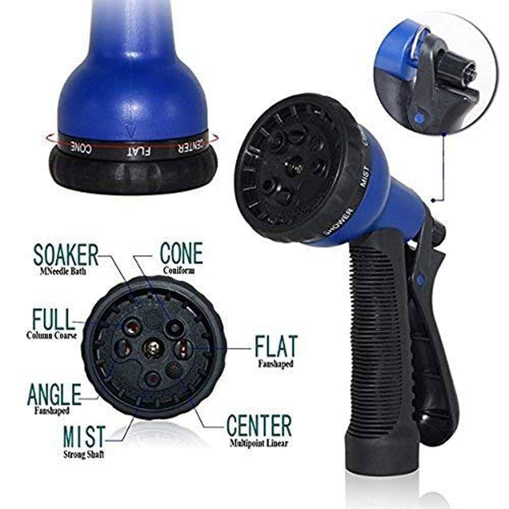 Expandable Magic Flexible Water Hose Pipe with Spray Gun Retractable Garden Watering Hose Pipe