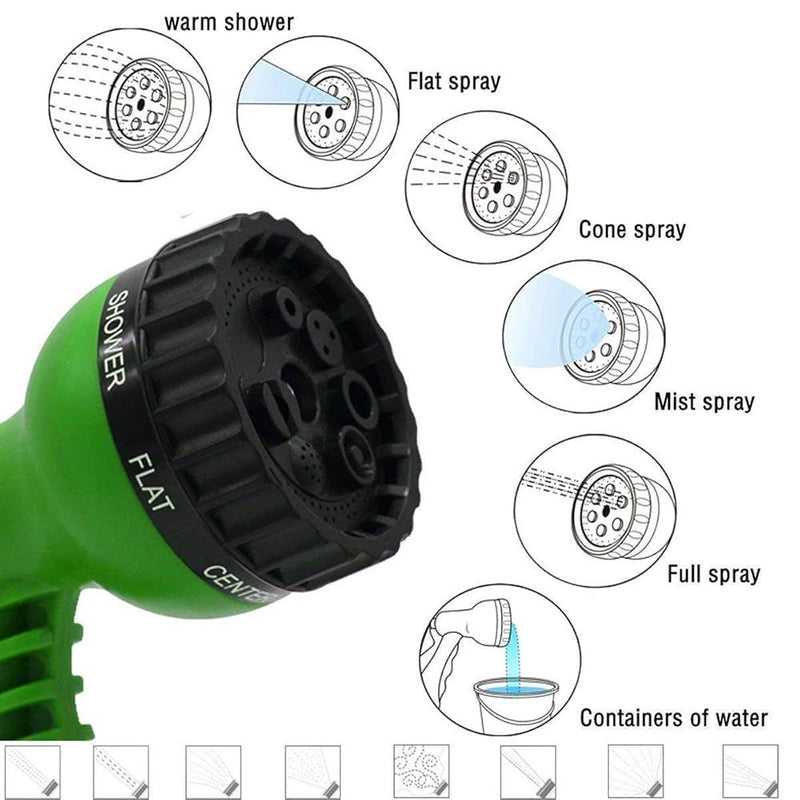 Expandable Magic Flexible Water Hose Pipe with Spray Gun Retractable Garden Watering Hose Pipe
