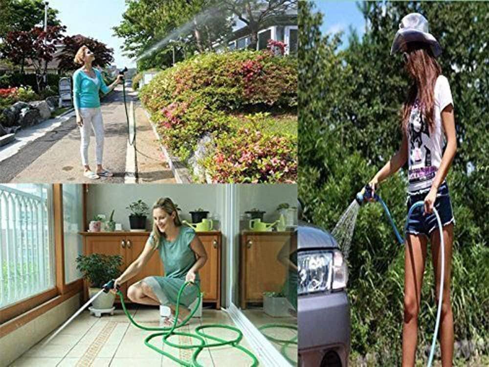 Expandable Magic Flexible Water Hose Pipe with Spray Gun Retractable Garden Watering Hose Pipe