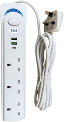 Extension Cord 3M With USB Power Surge Protection- 3 Outlets