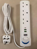 Extension Cord 3M With USB Power Surge Protection- 3 Outlets