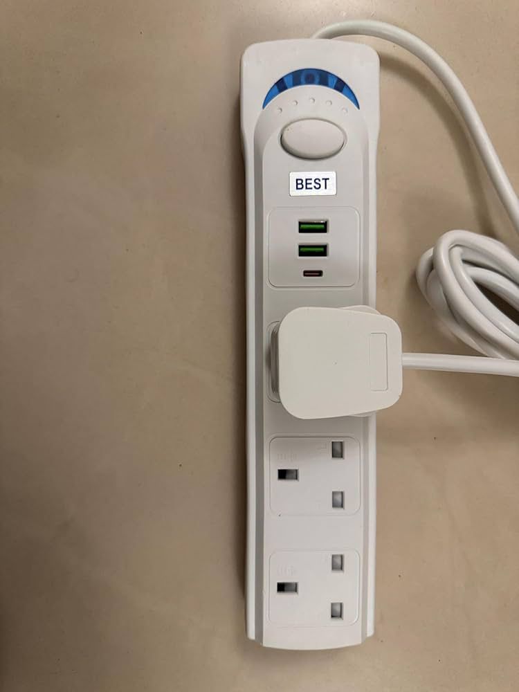 Extension Cord 3M With USB Power Surge Protection- 3 Outlets