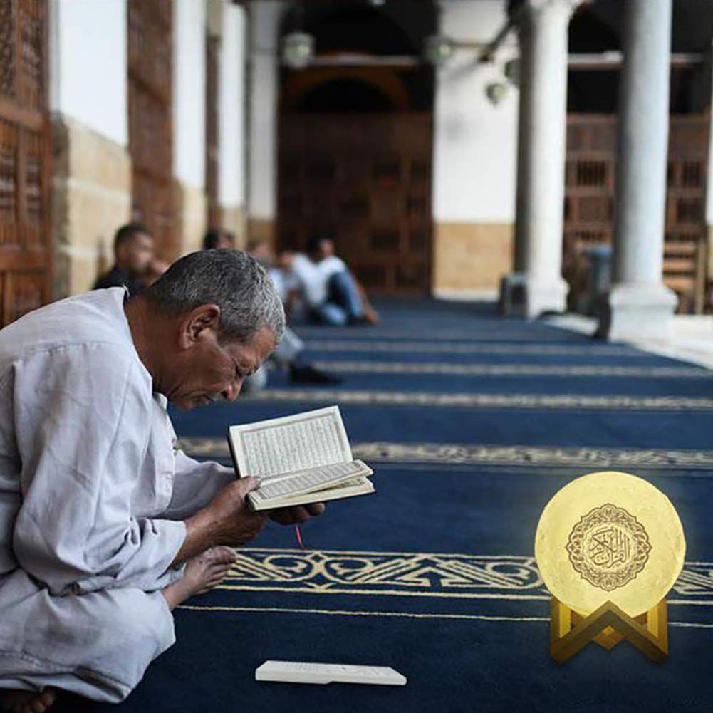 4 in 1 Quran Moon Lights 3D Print Lamp 7 Colors LED