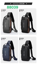 Multifunction Sling Bag, USB Charging Sport Sling Anti-Theft Shoulder Bags, Outdoor And Daily Use