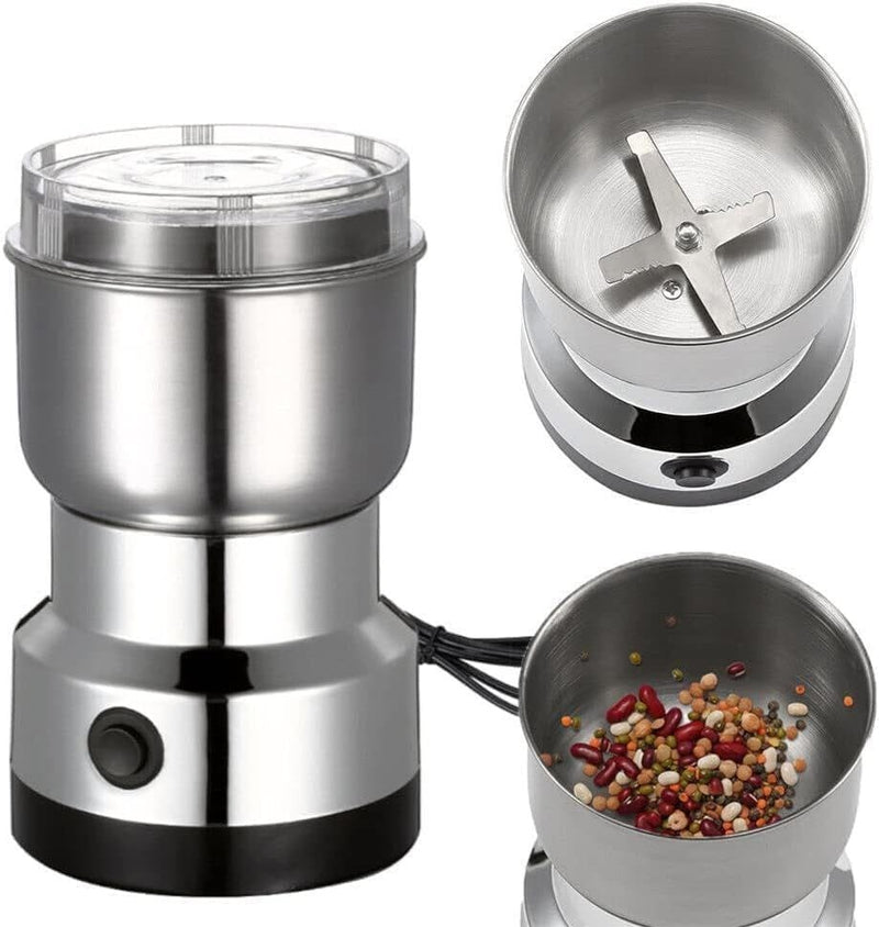 Portable Dry Grain Mill Grinder,Household Food Suitable Coffee Beans Grains Seasonings Spices