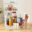 Makeup Organizer,360 Degree Rotating Adjustable Acrylic Clear Cosmetic Storage Display Case with 8 Layers Large Capacity, Fits Jewelry,Makeup Brushes, Lipsticks and More