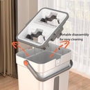 Flat Mop with Microfiber Pads – Hand-Free Squeeze Mop – 360° Rotating Head – Extendable Stainless Steel Handle