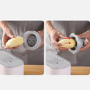 Multifunction Vegetable Chopper Slicer Drainage Basket Kitchen Tool Gray