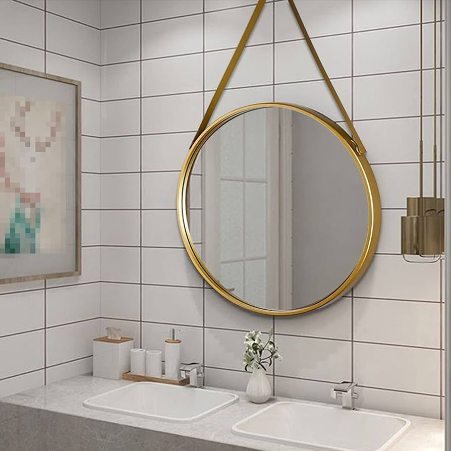 Wall-Mounted Mirror, Creative Sling Style Bathroom Mirror Bedroom Vanity Mirror