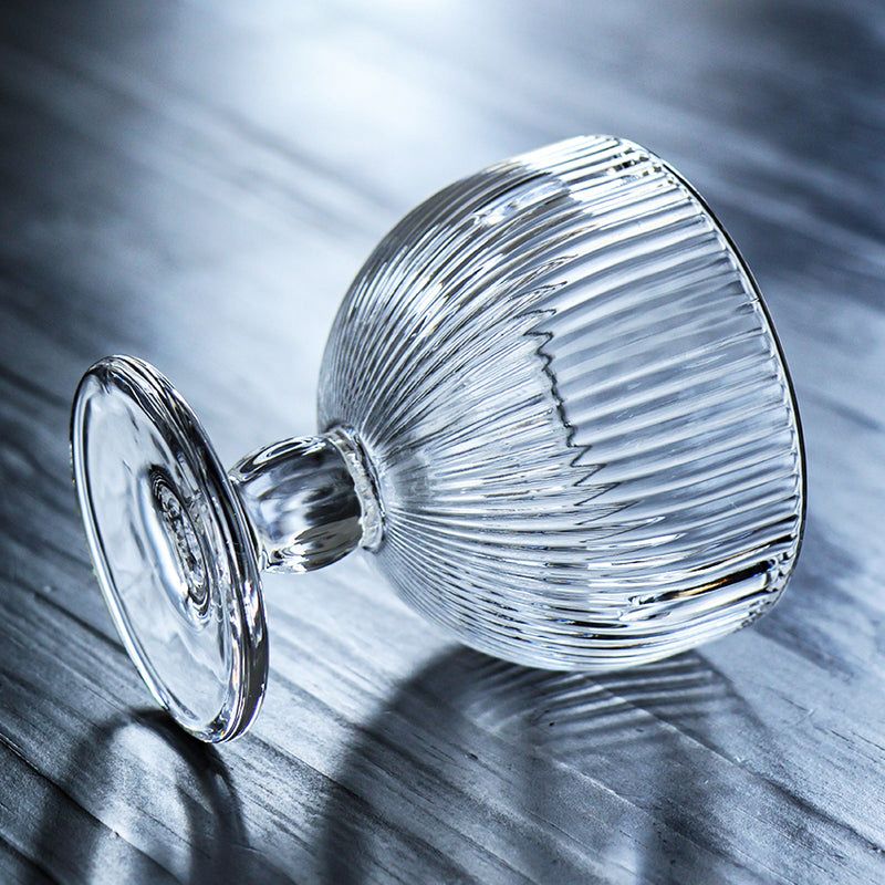 مرطبان حلوى زجاجي شفاف من كريستال فينتاج مع غطاء