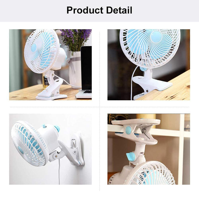 3 in 1 Clip Fan - 2 Speed Desk Electric Fan