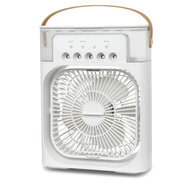 Portable Air Cooler Diffuser Desk Fan with Night Lamp and Timer